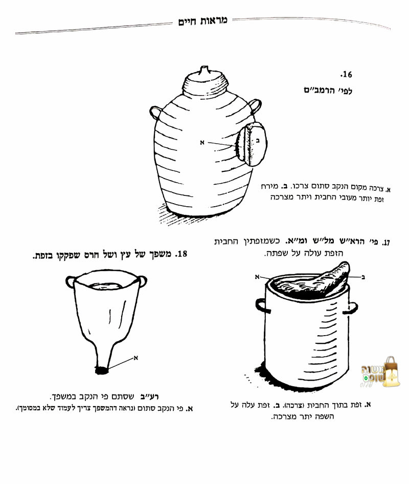 מראות חיים מסכת אוהלות משניות מאוירות ומבוארות / משניות מבוארות בתוספת ציורים מרהיבים